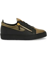 Giuseppe Zanotti Frankie Sneakers im Metallic-Look Schwarz