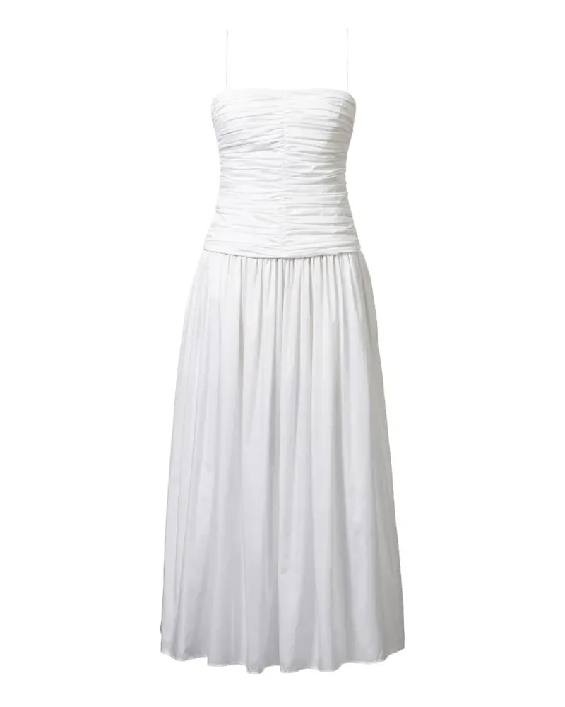 TOVE Amina ruched midi dress - Weiß Weiß