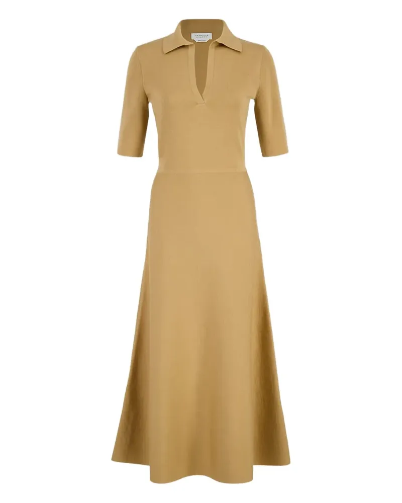 Gabriela Hearst short-sleeves maxi dress - Nude Nude