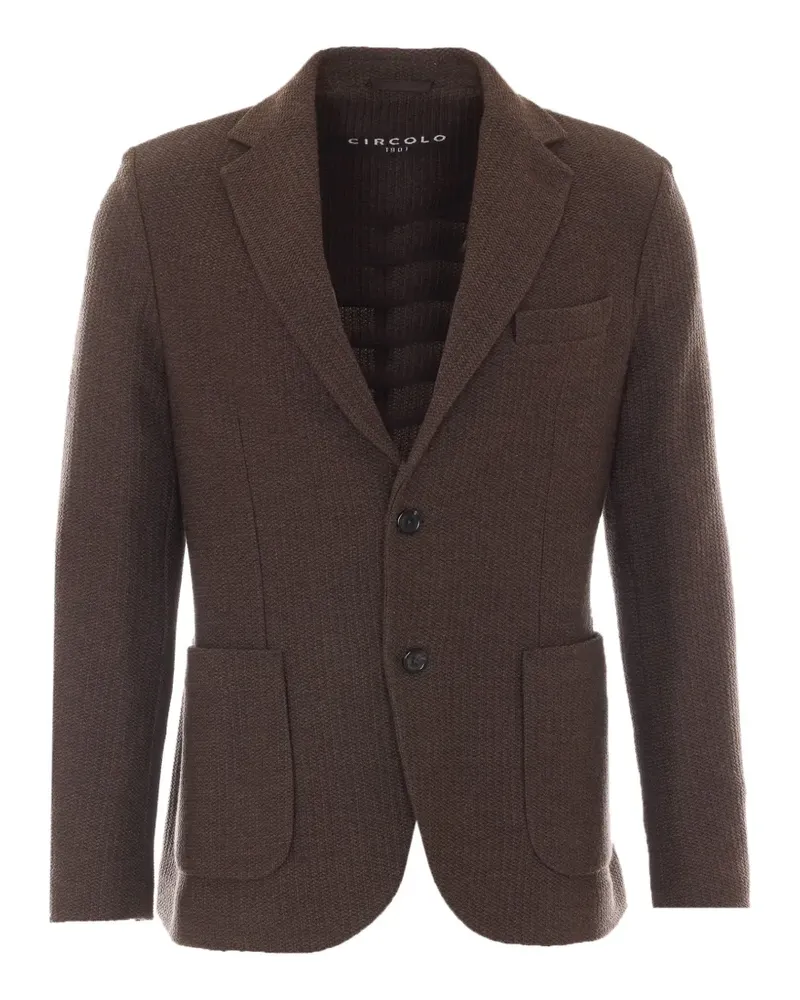 CIRCOLO 1901 single-breasted wool-blend jacket - Braun Braun