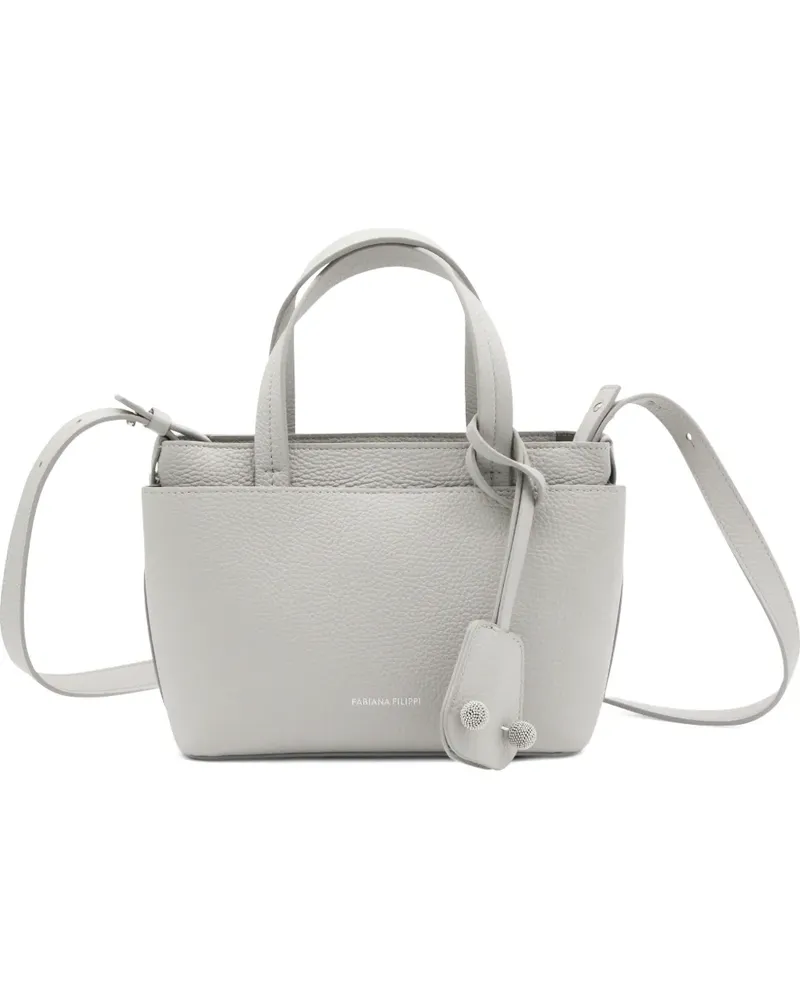 Fabiana Filippi pebble-grain tote bag - Grau Grau