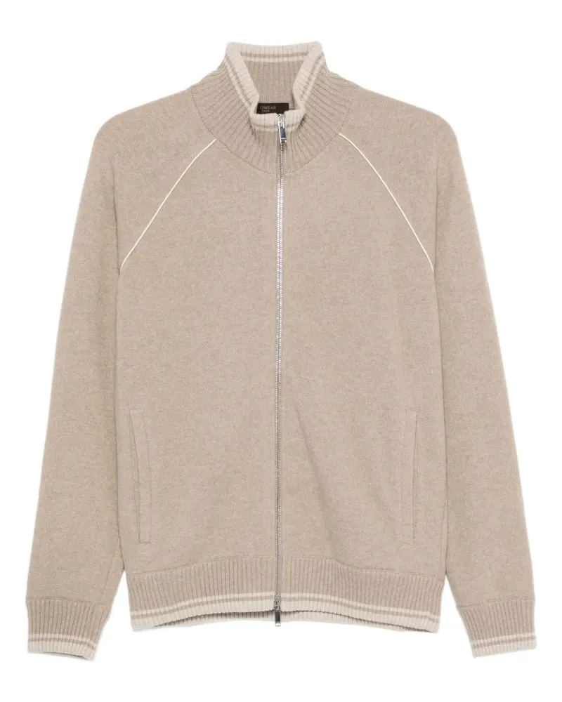 Zanone Cardigan mit Reißverschluss - Nude Nude