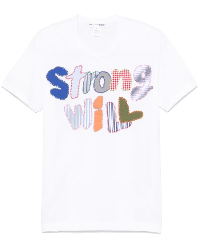 Comme des Garçons x Fred Perry Strong Will T-Shirt - Weiß Weiß