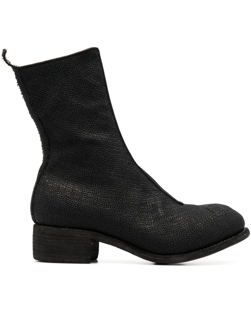 GUIDI Stiefel mit Reißverschluss - Schwarz Schwarz