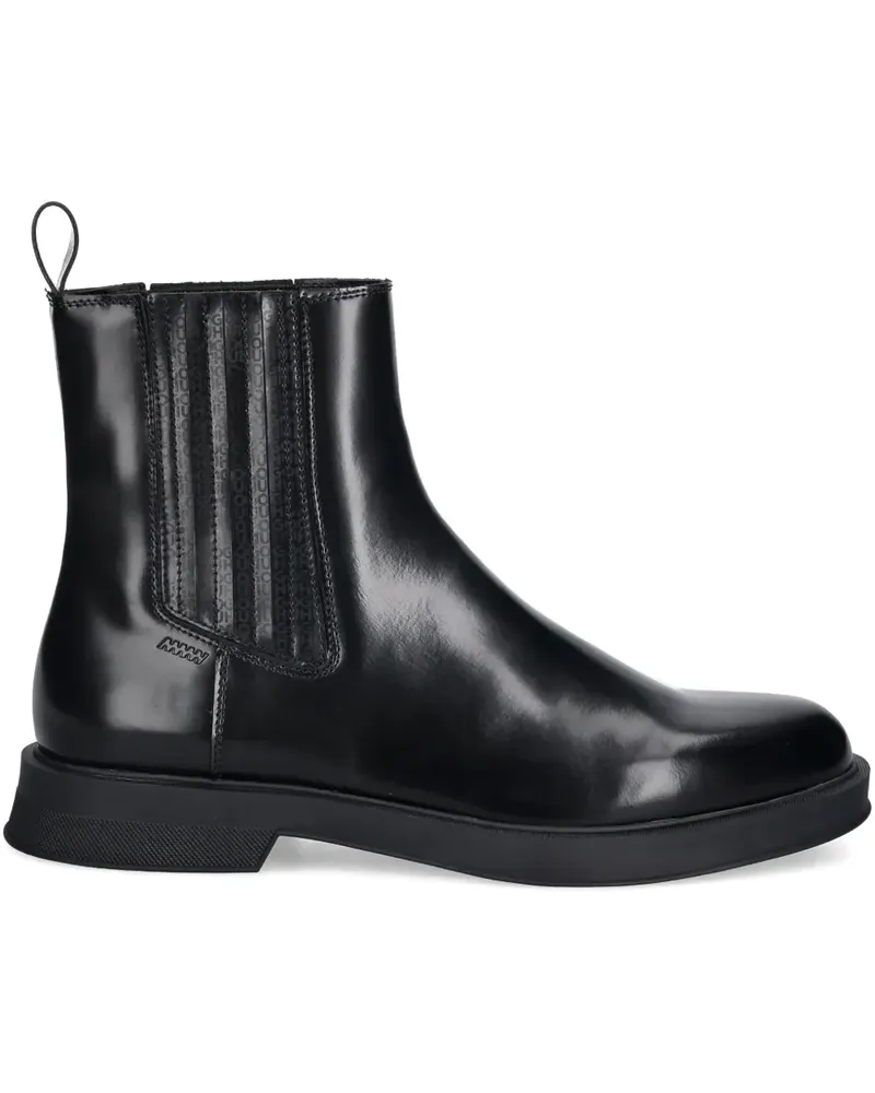 HUGO BOSS pull-tab chelsea boots - Schwarz Schwarz
