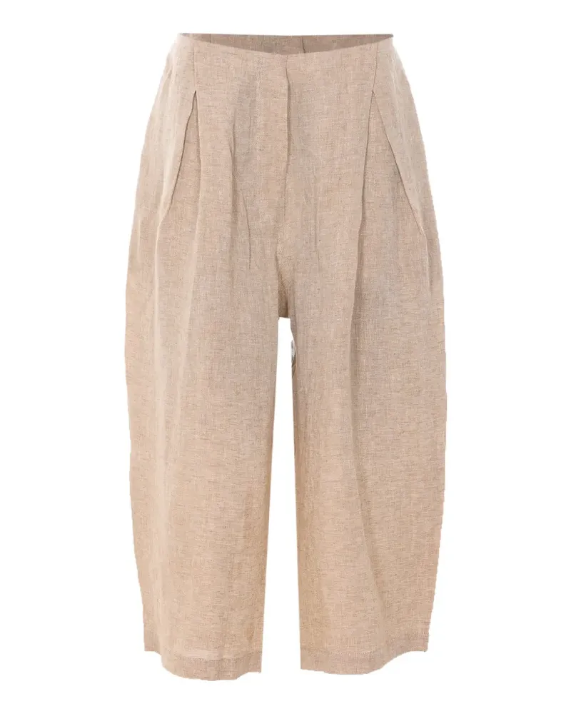 Maurizio Pecoraro pleated elasticated-waist trousers - Nude Nude