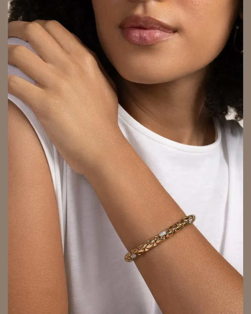 Roberto Demeglio Anaconda Aura diamond bracelet - Gold Gold