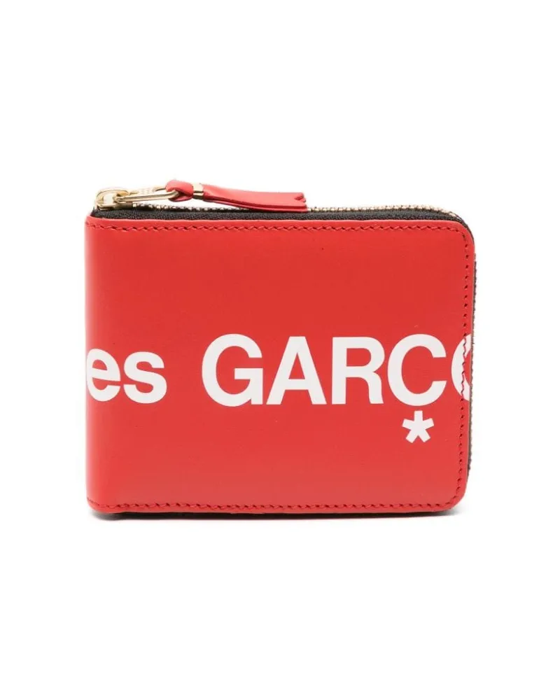Comme des Garçons Portemonnaie mit Logo-Print - Rot Rot