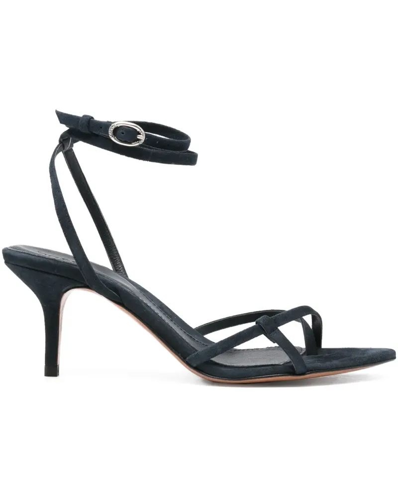 ba&sh Cera Stiletto-Sandalen mit Knöchelriemen 70mm - Blau Blau