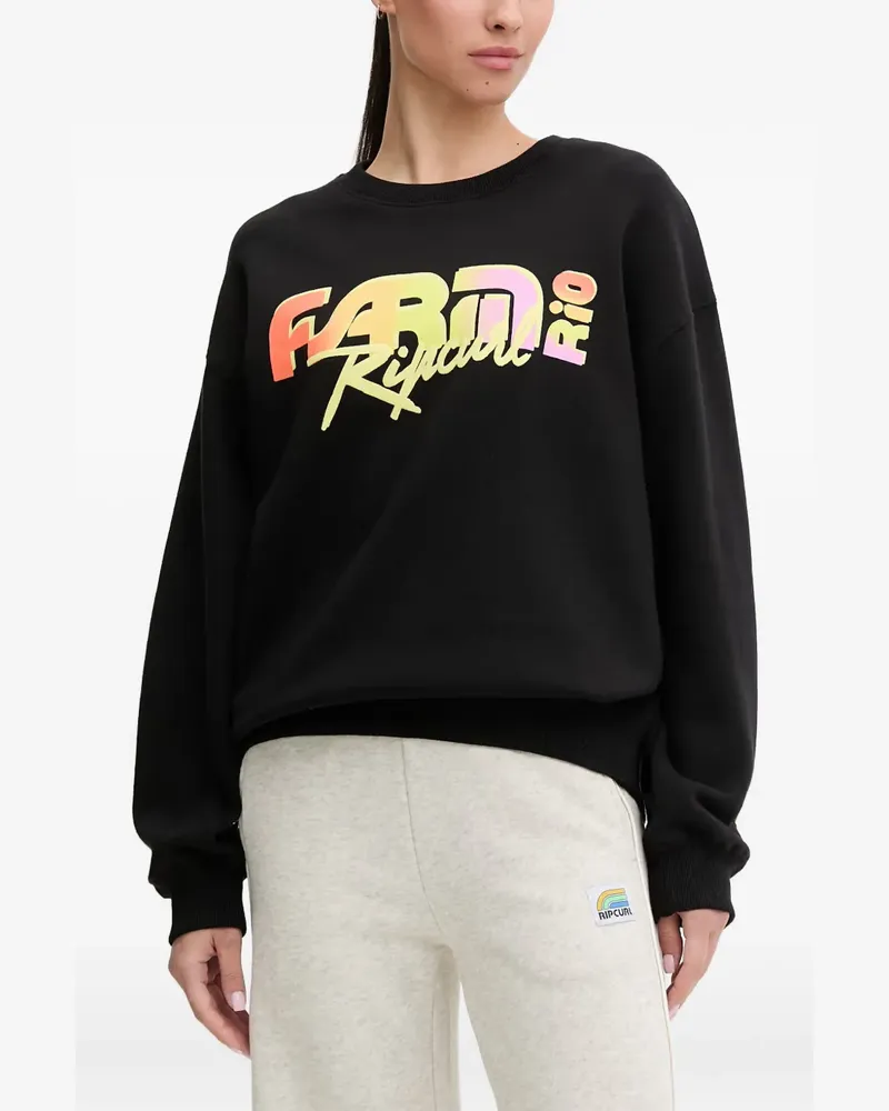 Rip Curl x Farm Rio Carioca Sweatshirt mit Logo - Schwarz Schwarz