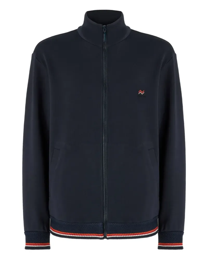 Missoni Reißverschluss-Pullover mit Logo-Stickerei - Blau Blau