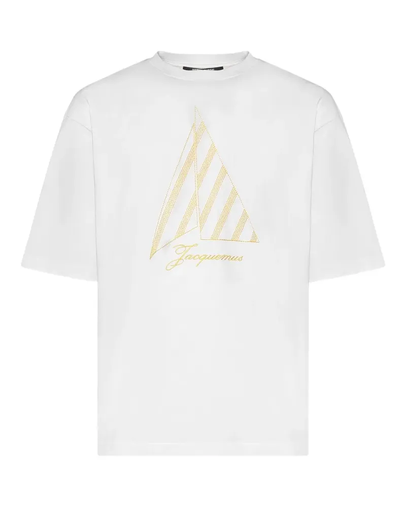 Jacquemus The Voilier embroidered logo-print T-shirt - Weiß Weiß