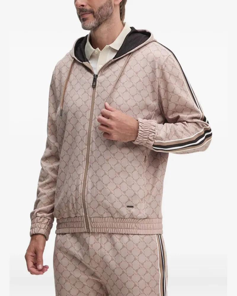 JOOP! Tristan Hoodie mit Logo-Muster - Nude Nude