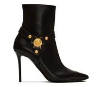 Eva Stiefeletten mit Logo-Schild 95mm - Schwarz