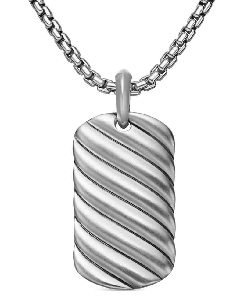 David Yurman Sculpted Cable Anhänger aus Sterlingsilber (35mm Silber
