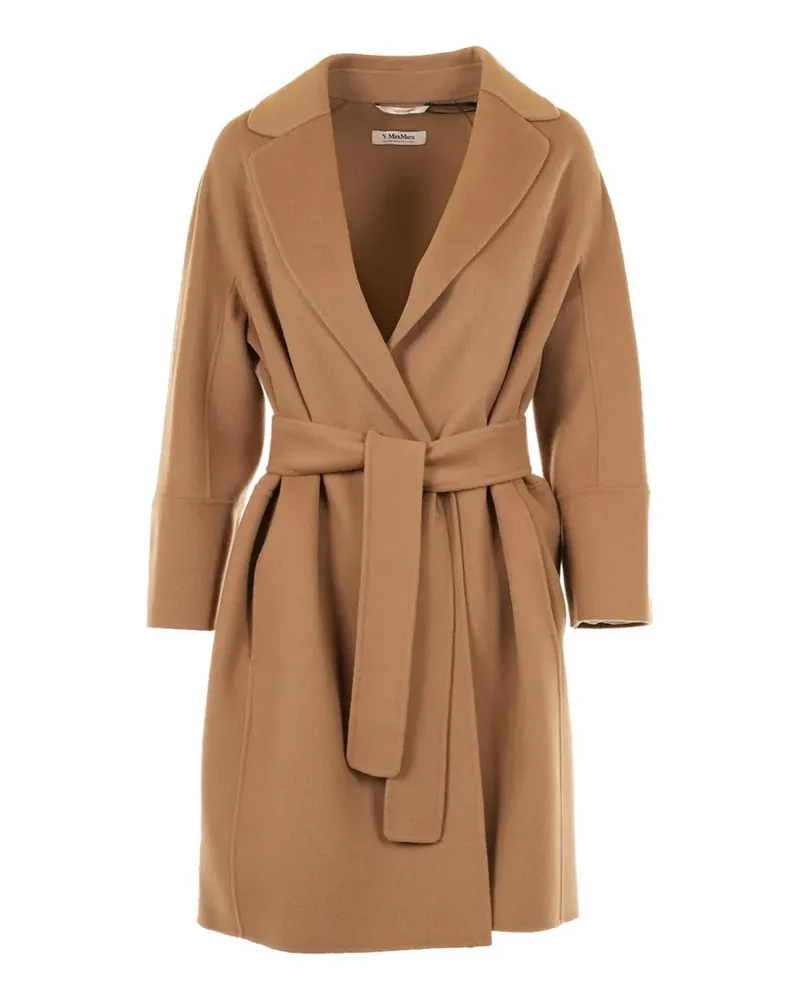 Max Mara belted notch-lapel coat - Braun Braun