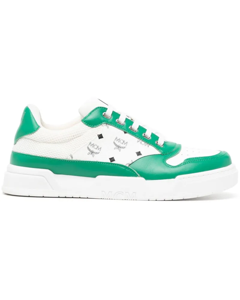 MCM Skyward Sneakers mit Monogramm-Print - Grün Grün