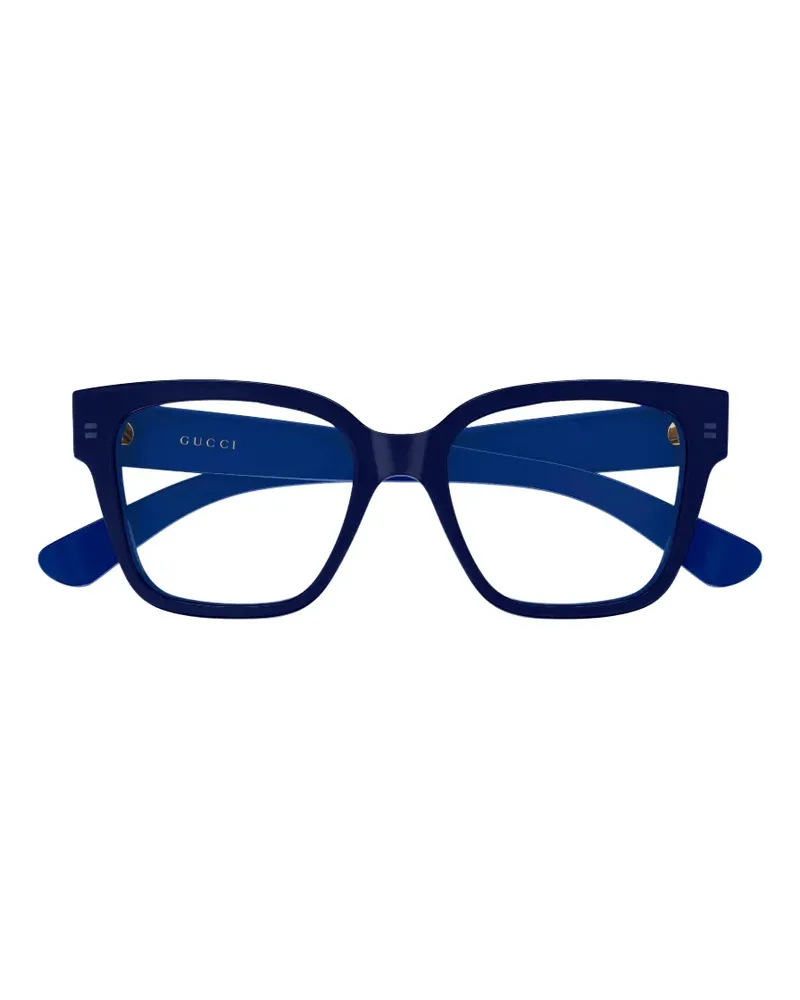 Gucci Brille mit eckigem Gestell - Blau Blau