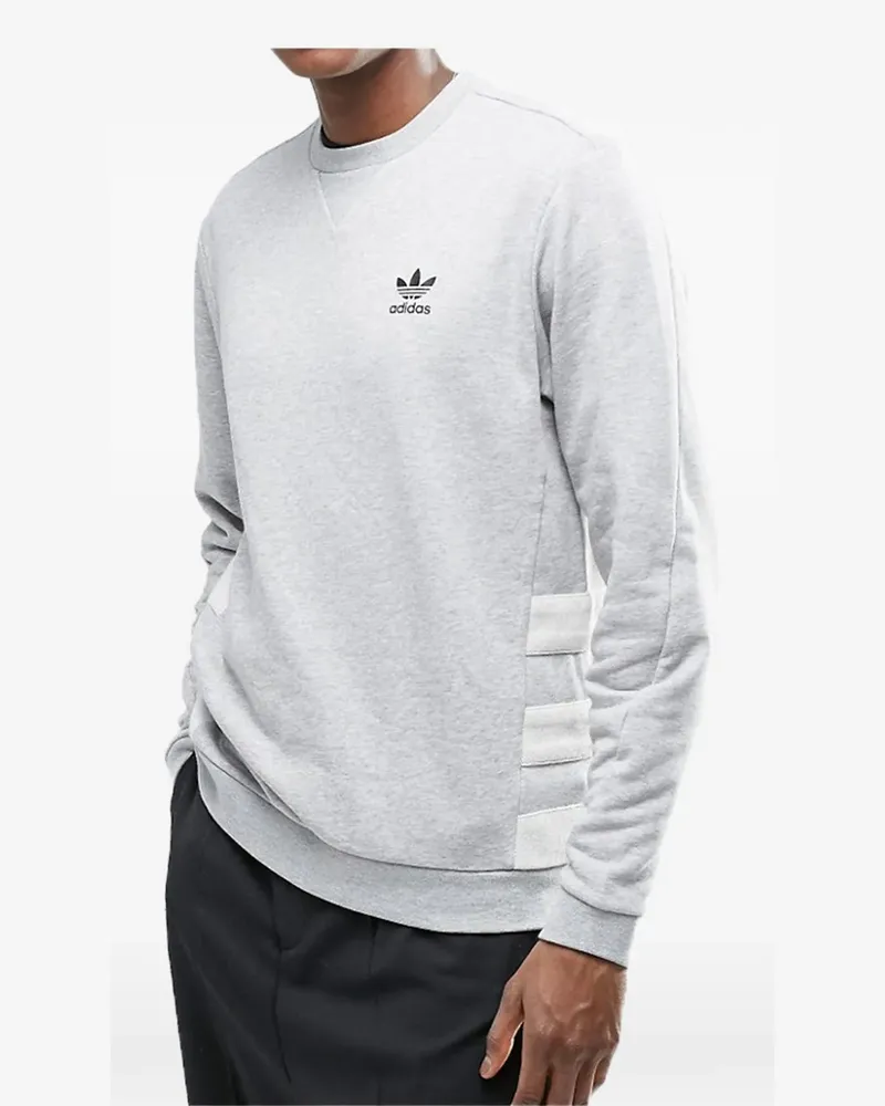 adidas Street Modern Crew Sweatshirt mit Logo - Grau Grau
