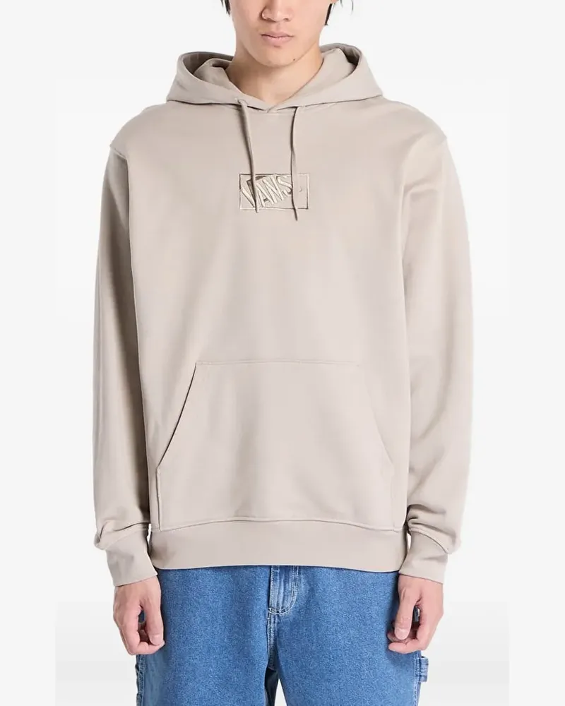 Vans logo-embroidered drawstring hoodie - Nude Nude