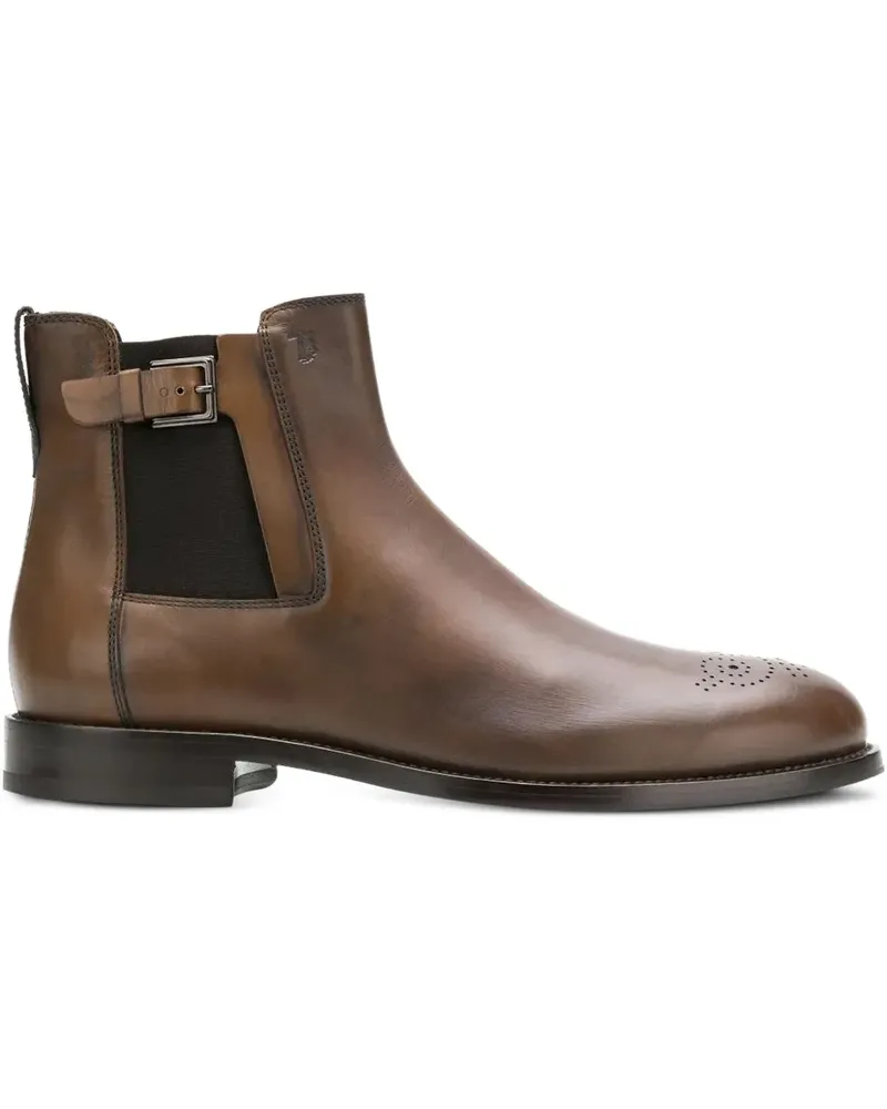 TOD'S Chelsea-Boots mit Schnalle - Braun Braun