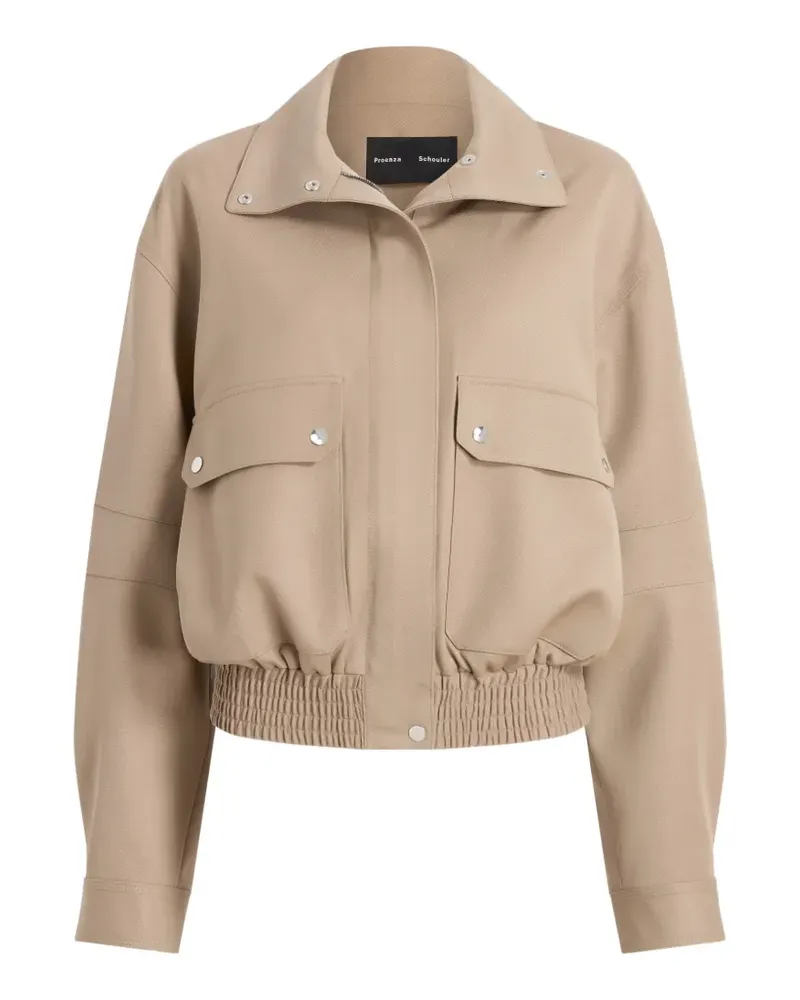 Proenza Schouler Aviva jacket in wool gabardine - Nude Nude