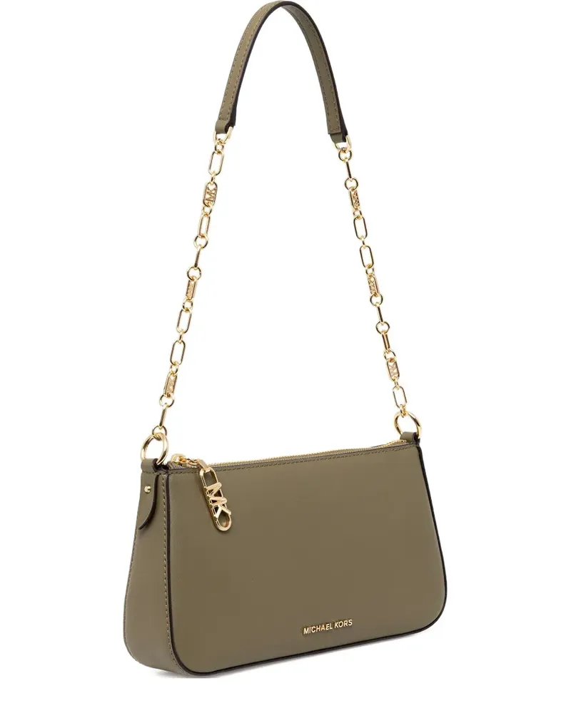 Michael Kors Kleine Empire Schultertasche mit Kettenriemen - Grün Grün