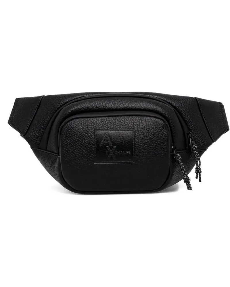 Armani Exchange logo-embossed belt bag - Schwarz Schwarz