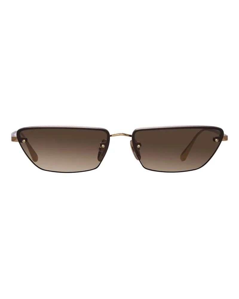 Linda Farrow Cleo cat-eye sunglasses - Gold Gold