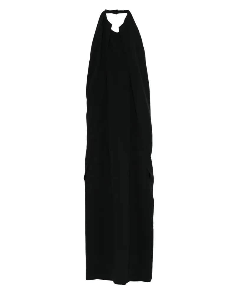 Alberta Ferretti halter-neck midi dress - Schwarz Schwarz