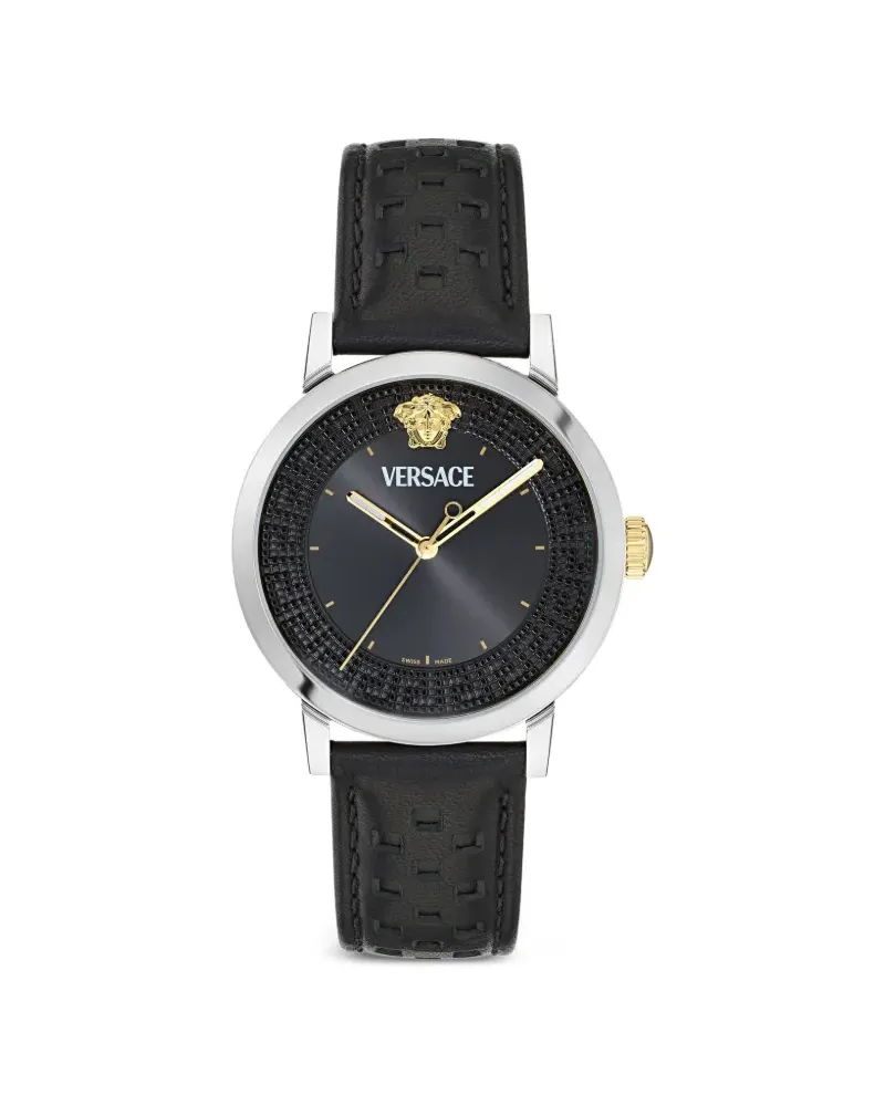 Versace Edelstahl 40mm - Schwarz Schwarz