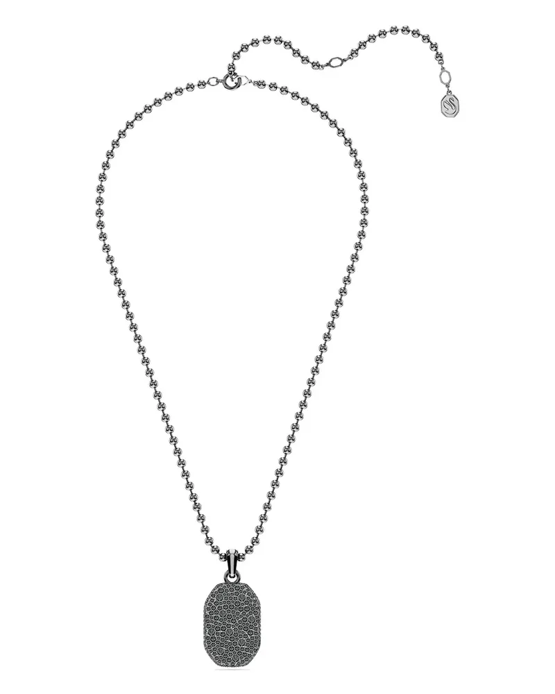 Swarovski Dextera oval-pendant necklace - Schwarz Schwarz