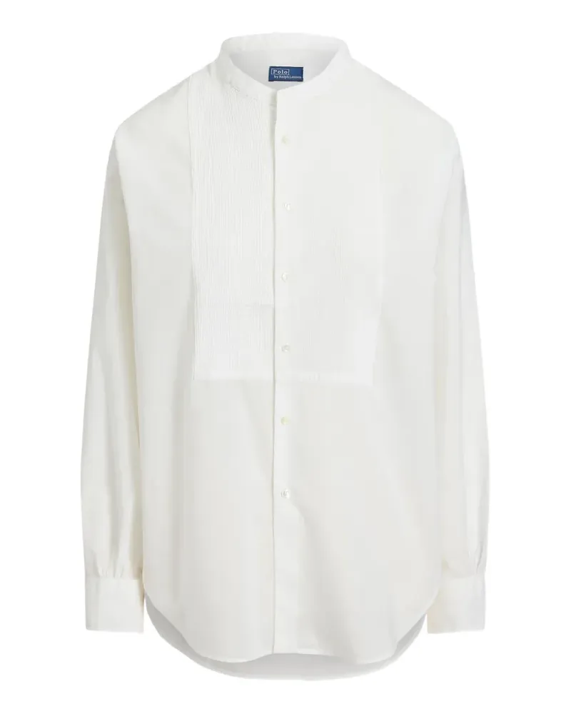 Ralph Lauren bib-front band-collar shirt - Weiß Weiß
