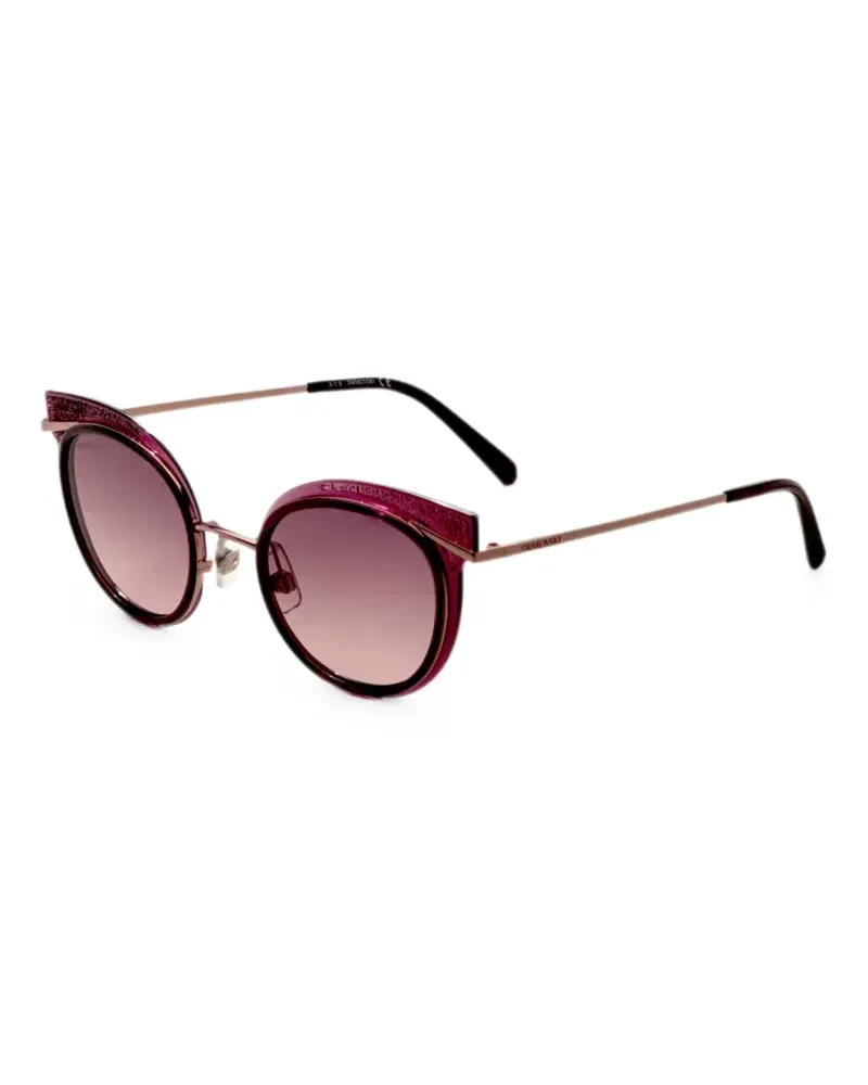 Swarovski Runde Sonnenbrille mit Glitter-Detail - Violett Violett