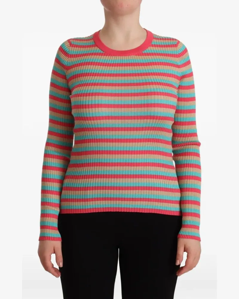 Dolce & Gabbana Gerippter Strickpullover - Rosa Rosa