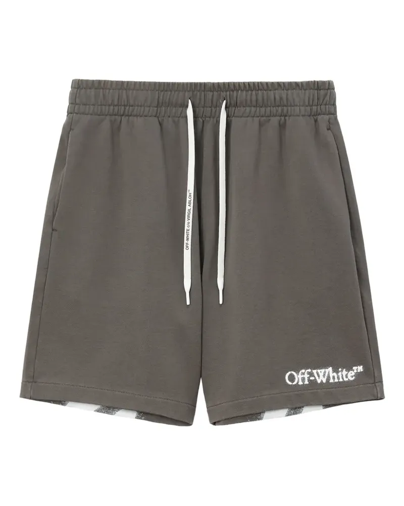 OFF-WHITE Diag-Stripe shorts - Grau Grau