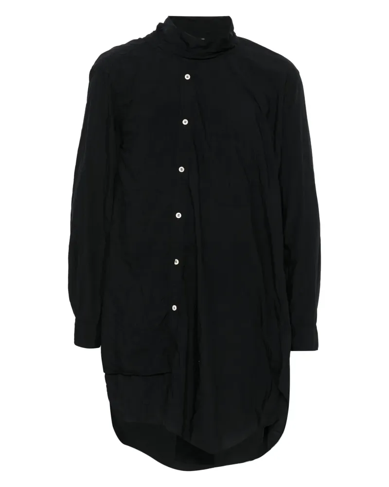 Comme des Garçons Asymmetrisches Hemd - Schwarz Schwarz