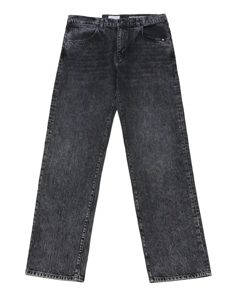 Amish James Wide-Leg-Jeans - Grau Grau
