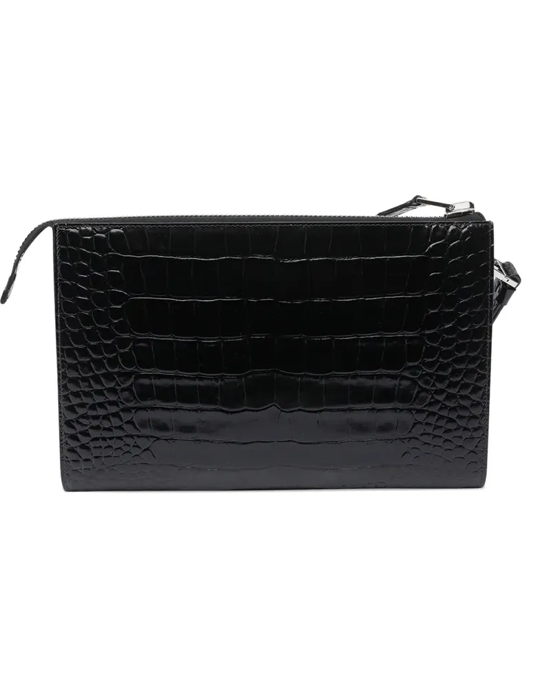Tom Ford Clutch mit Reißverschluss - Schwarz Schwarz
