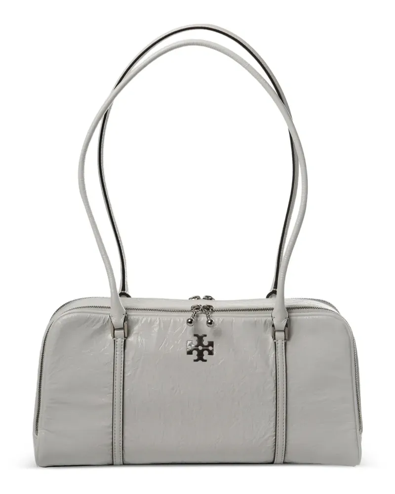 Tory Burch small logo-detail zip-fastening shoulder bag - Weiß Weiß