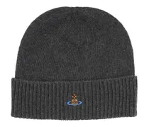 Gerippte Beanie - Grau