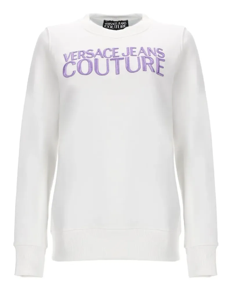 Versace Jeans chest logo sweater - Weiß Weiß