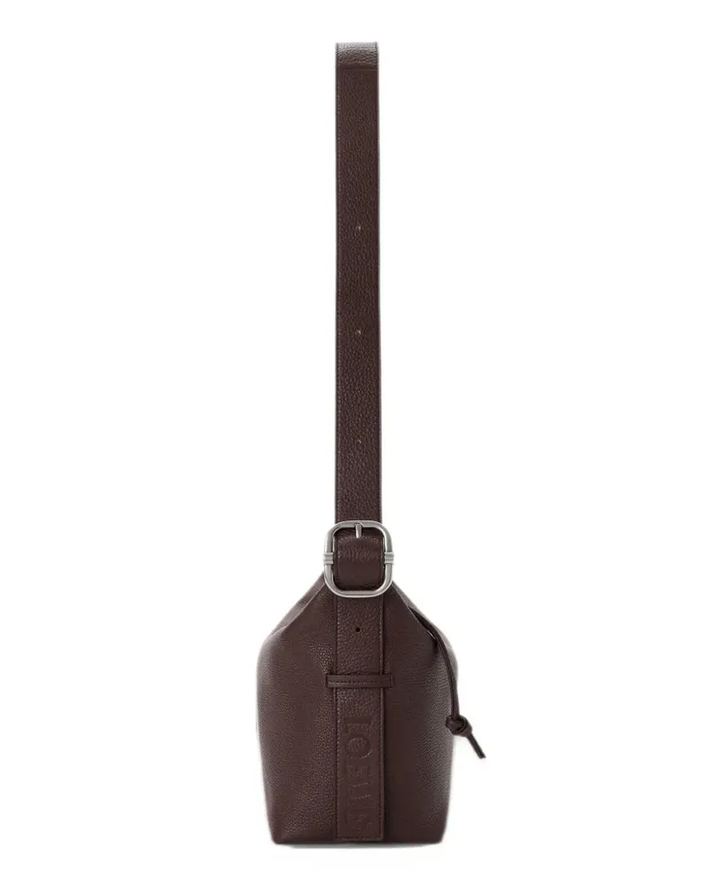 Loewe Schultertasche aus gekörntem Leder - Braun Braun