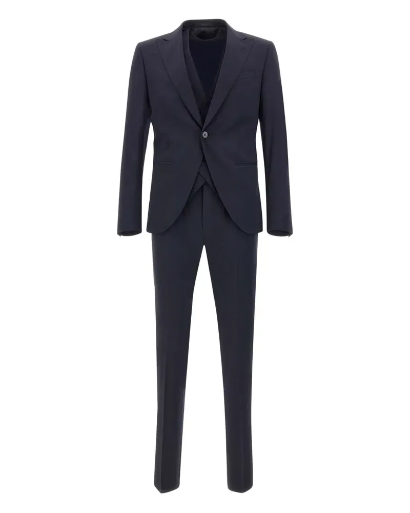 Corneliani Einreihiger Anzug - Blau Blau