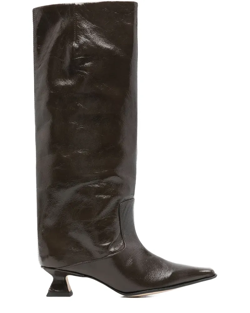 Miista Stiefel mit spitzer Kappe - Braun Braun