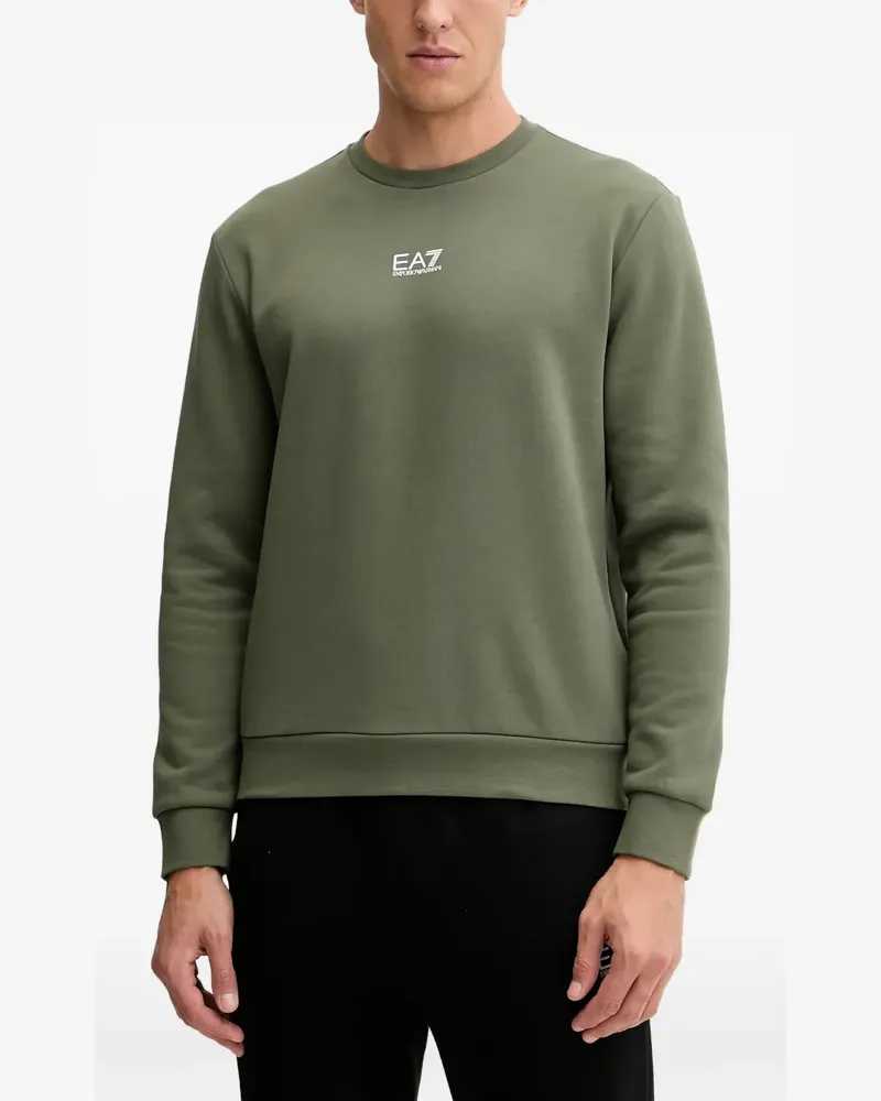 EA7 Sweatshirt mit Logo vorne - Grün Grün