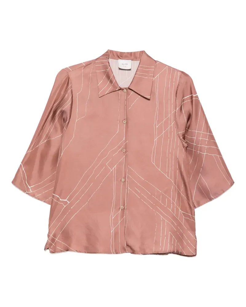 ALYSI printed shirt - Braun Braun