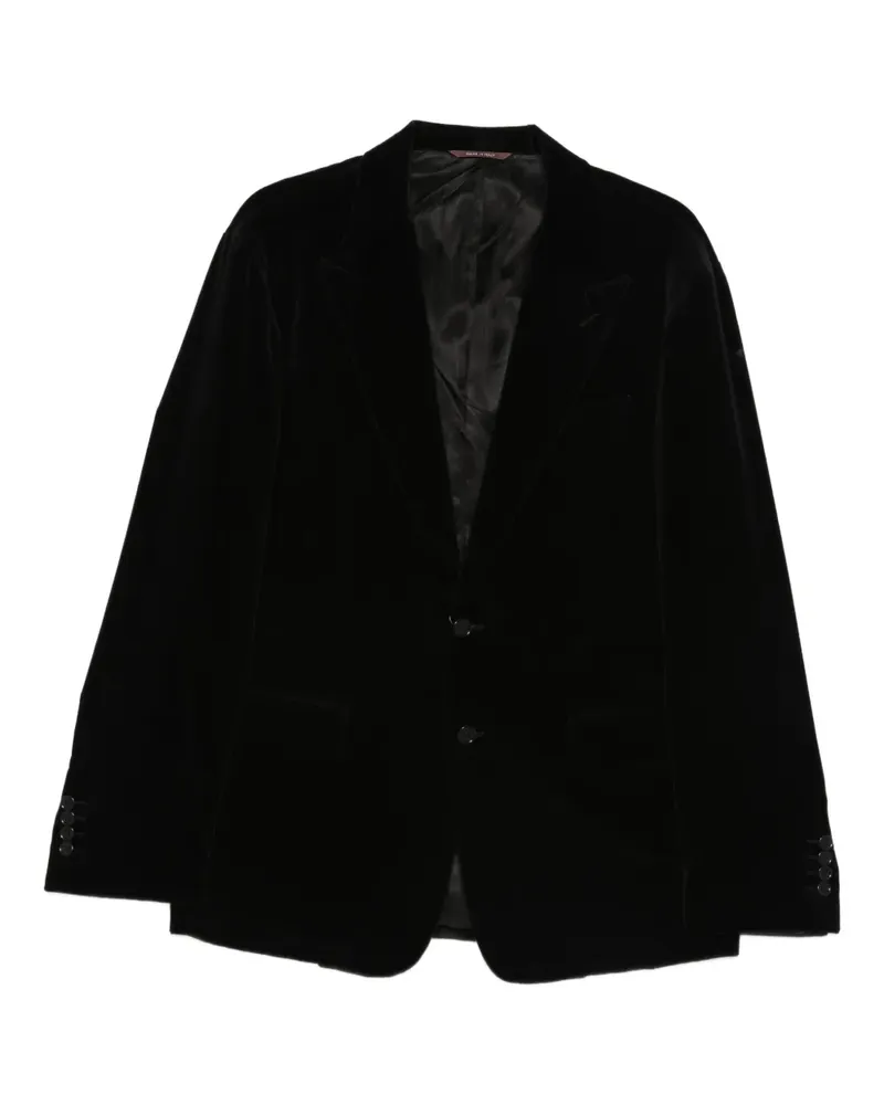 Canali velvet blazer - Schwarz Schwarz