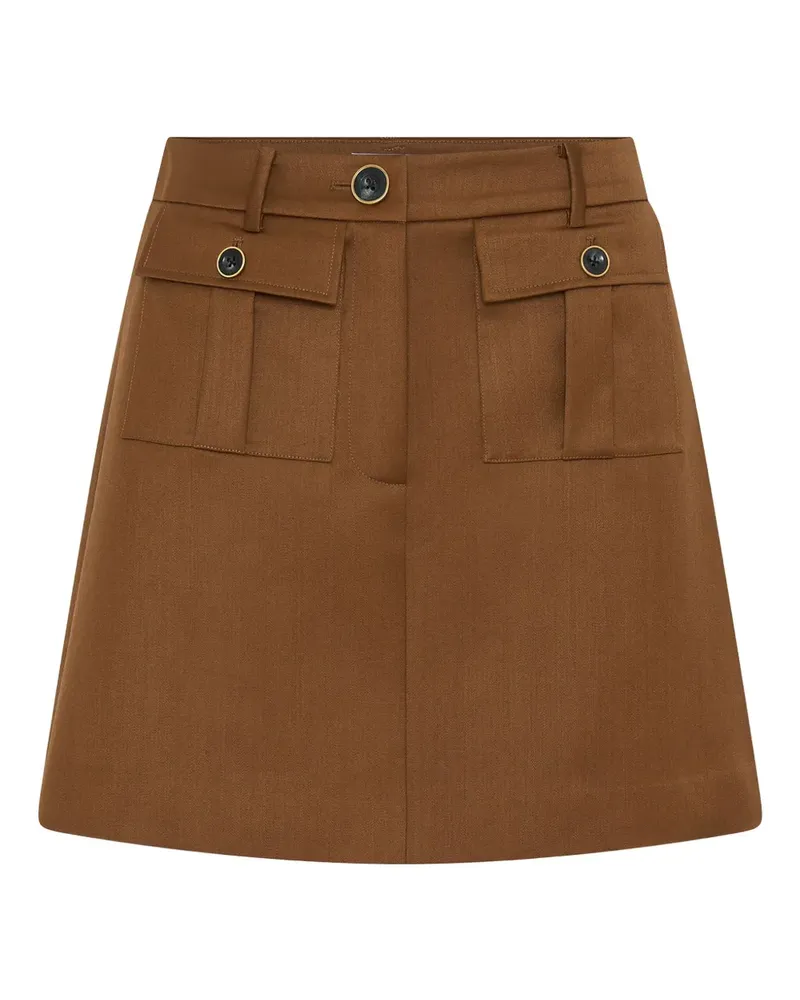 Anna Quan Minirock mit Taschendetail - Braun Braun