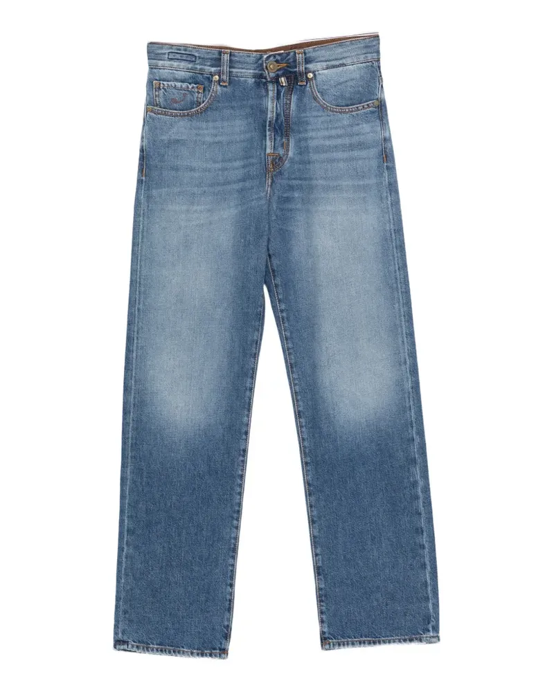 Jacob Cohën Ausgeblichene Chris Straight-Leg-Jeans - Blau Blau